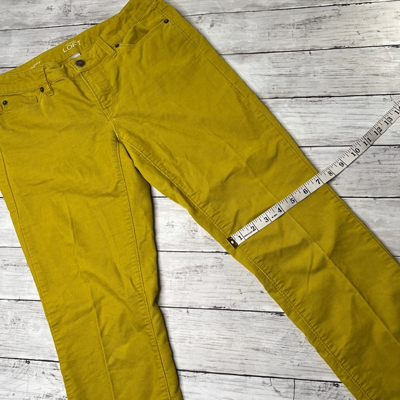Loft modern skinny cords  in lime green 4 - Picture 2 of 11